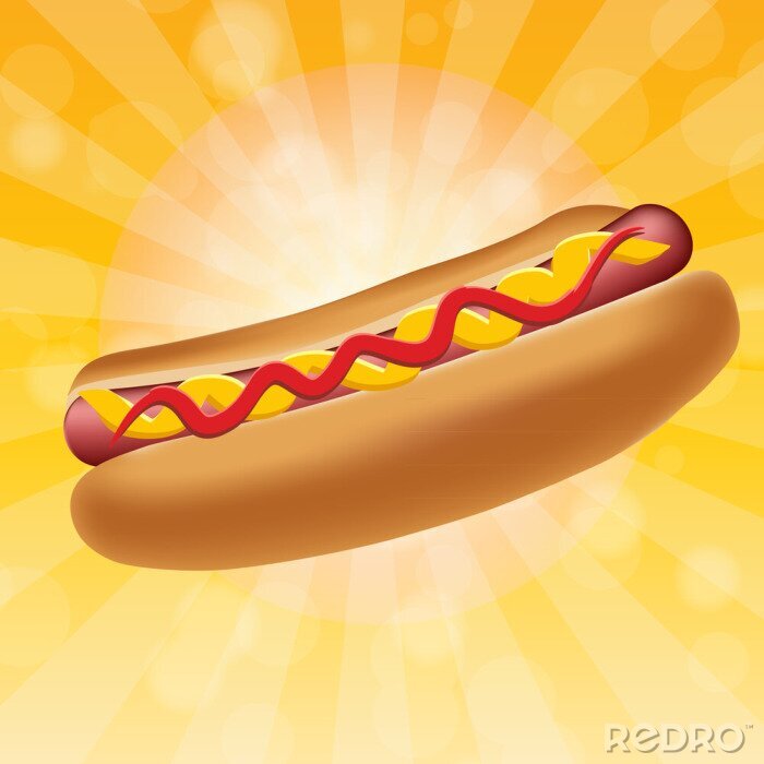 Tableau  hot-dog américain