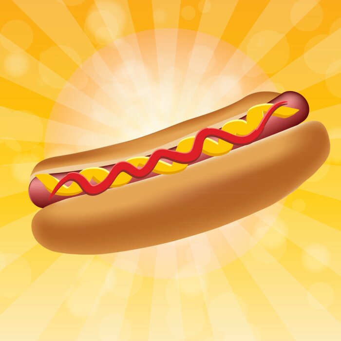 Tableau  hot-dog américain