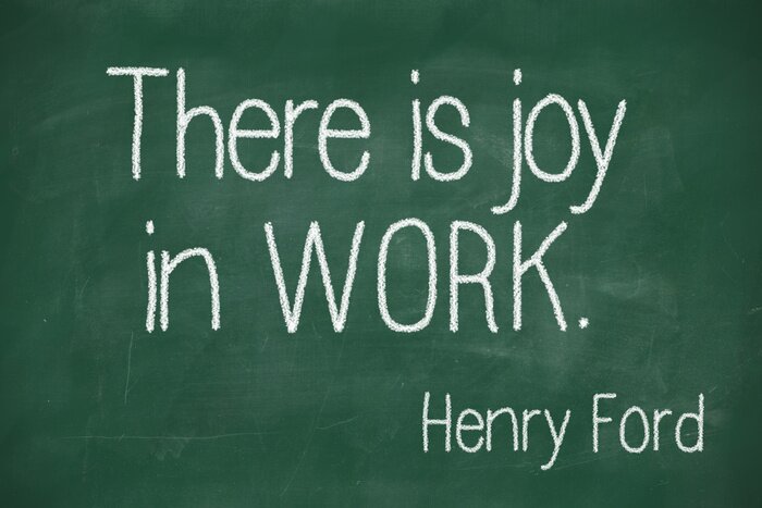 Tableau  Il ya de la joie dans le travail