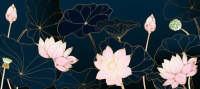 Illustration contrastée inspirée des fleurs