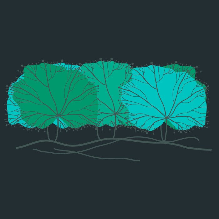 Tableau  Illustration de paysage moderne