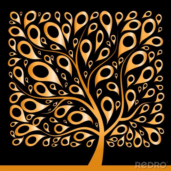Tableau  Illustration géométrique avec un arbre