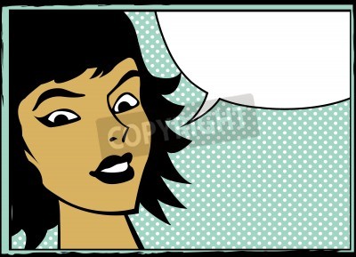 Tableau  Image de femme pop art