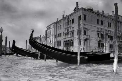 Tableau  Image en noir et blanc de Venise