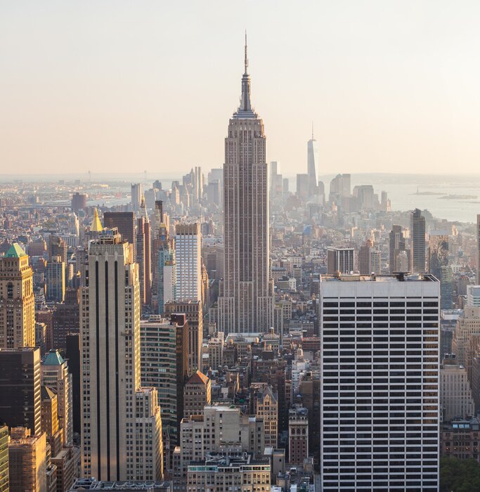 Tableau  Immeubles New York surplombant