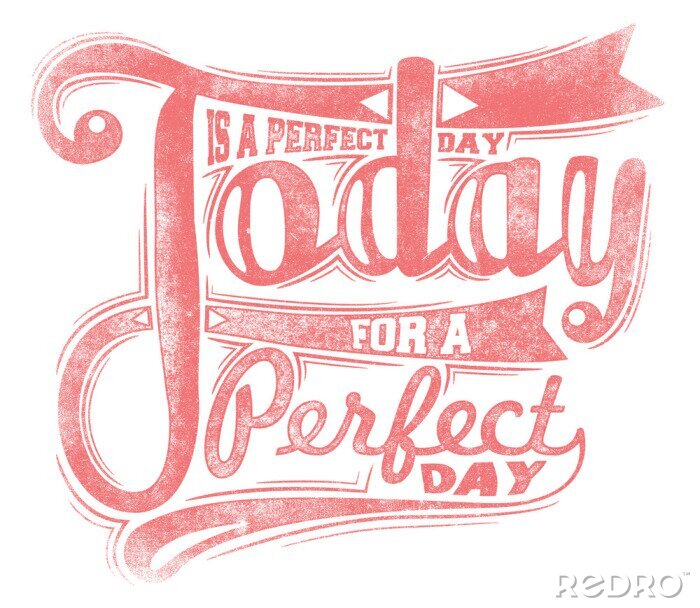 Tableau  Inscription graphique sur une journée parfaite