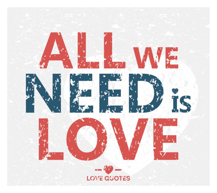 Tableau  Inscription usée sur l'amour