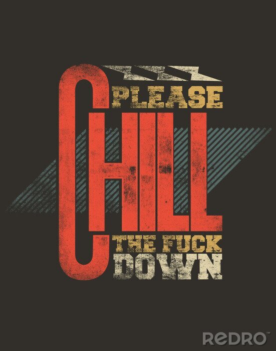 Tableau  Inscription vulgaire dans un style rétro