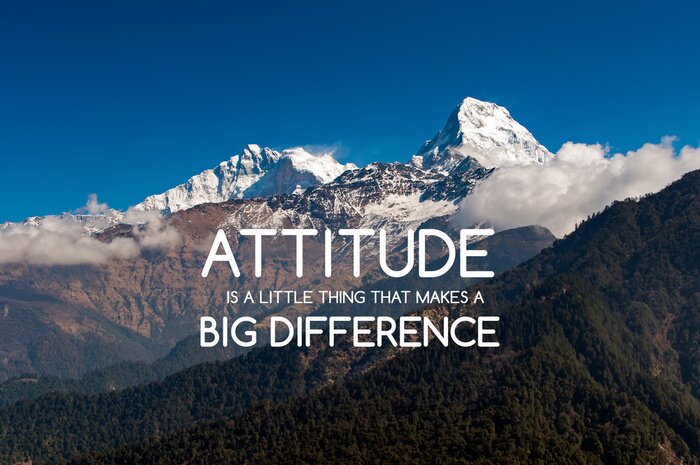Tableau  Inspirational quotes - Attitude is a little thing that makes a big difference.