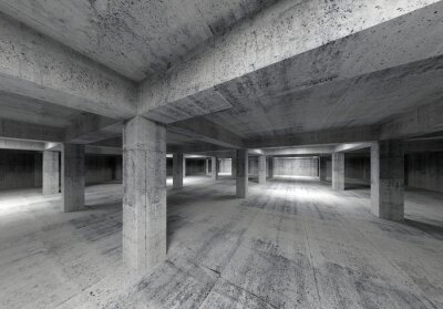 Intérieur d'un garage souterrain