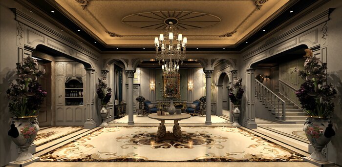 Tableau  Intérieur moderne dans un style vintage