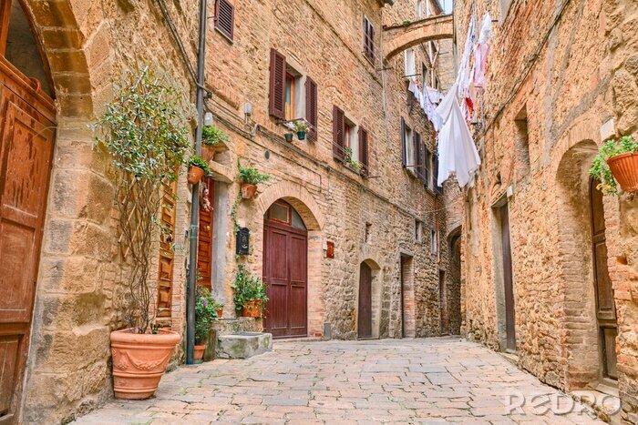 Tableau  Jolie ruelle en Toscane