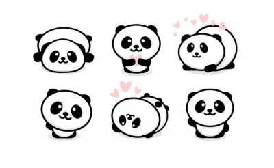 Tableau  Joyeux panda kawaii