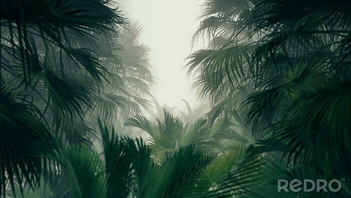 Tableau  Jungle 3D feuilles