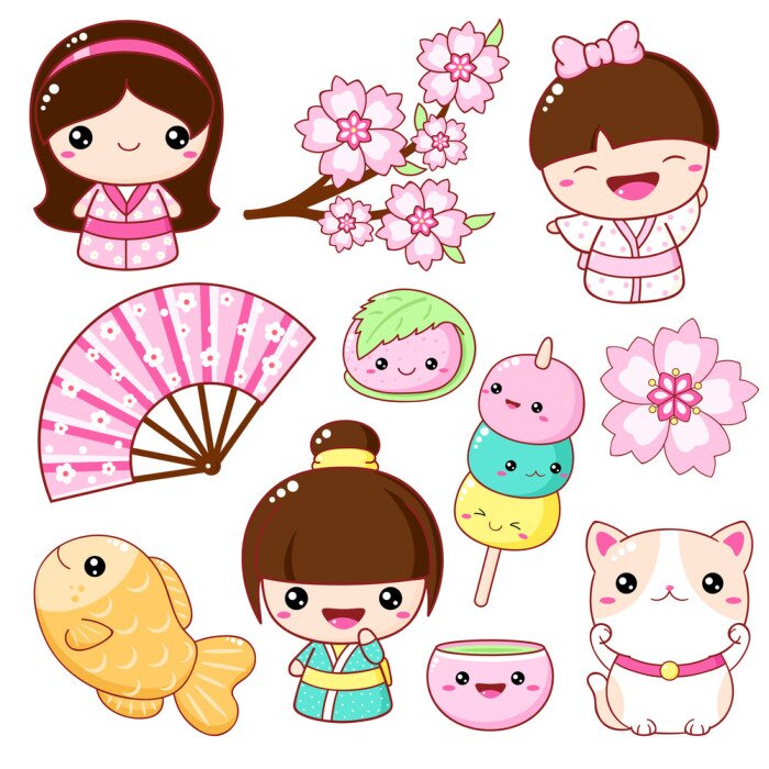Tableau  Kawaii et style japonais