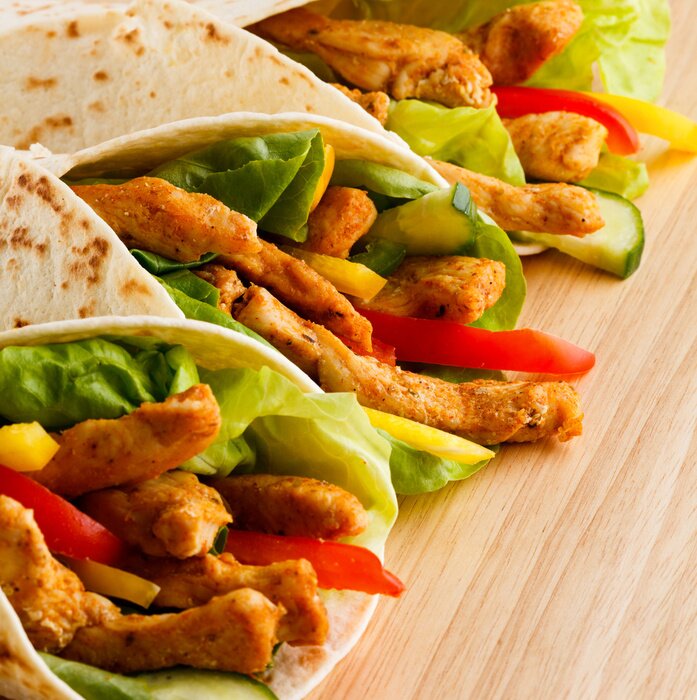 Tableau  Kebab - viande et légumes grillés