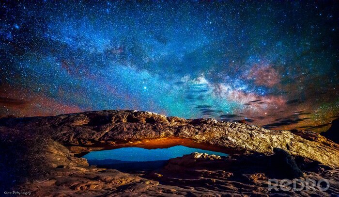 Tableau  L'espace extra-atmosphérique vu de la surface d'une planète extraterrestre