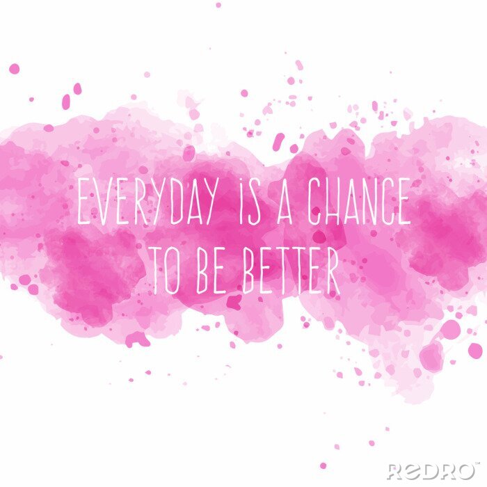 Tableau  L'inscription sur fond rose et blanc