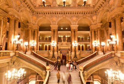 Tableau  l'intérieur du Grand Opera à Paris