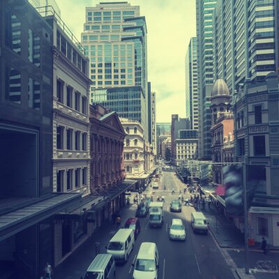 Tableau  La construction et les transports urbains de Sydney