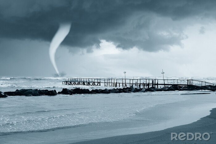 Tableau  La nature de la mer orageuse