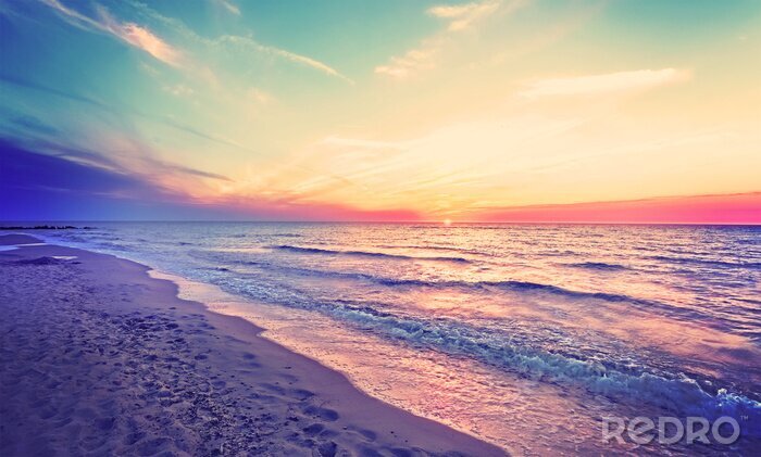 Tableau  La plage et la mer sur la côte polonaise