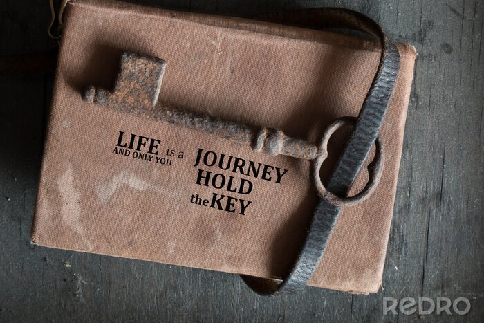 Tableau  La vie est un voyage et vous seul détenez la clé.