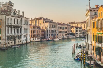 Tableau  La vie sur le Grand Canal à Venise, Italie