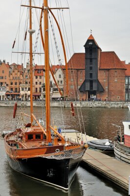 Tableau  La vieille ville de Gdansk