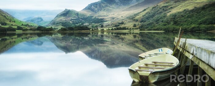 Tableau  Lac paysage montagnes