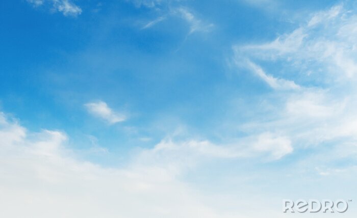 Tableau  landscapes blue sky with white cloud and sunshine