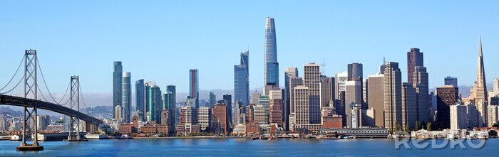 Tableau  Large panorama de la ville de San Francisco