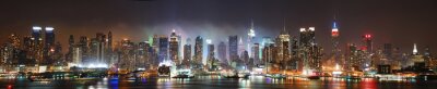 Large panorama New York de nuit