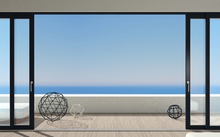 Tableau  Large porte coulissante double