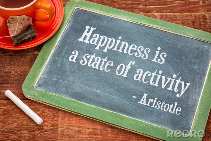 Tableau  Le bonheur est un état d'activité
