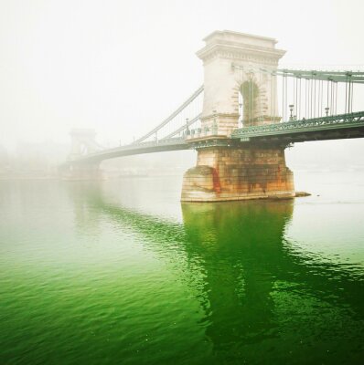 Le célèbre Pont des Chaînes à Budapest, Hongrie