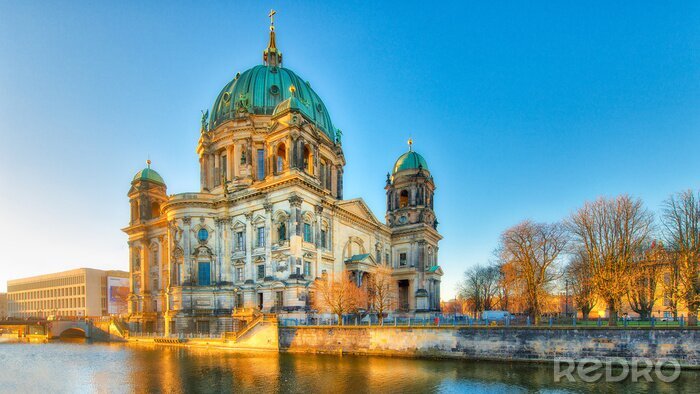Tableau  Le fleuve et la cathédrale de Berlin