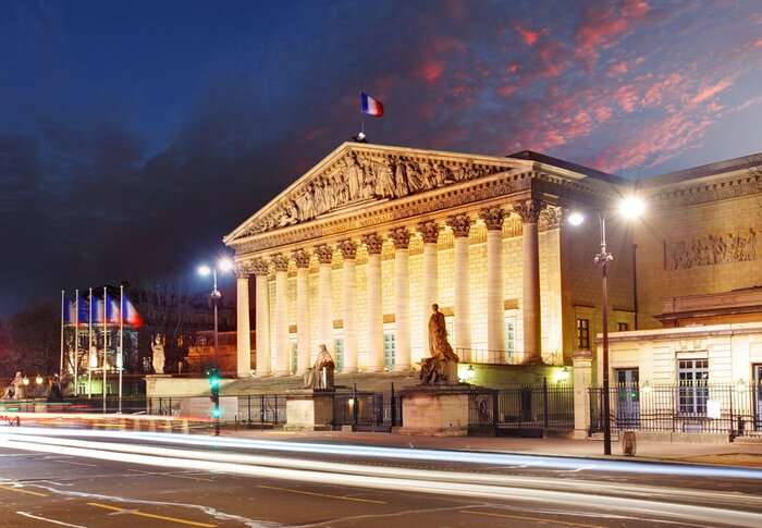 Tableau  Le Parlement à Paris