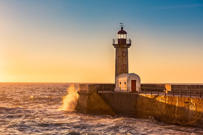 Tableau  Le phare de Porto, Portugal