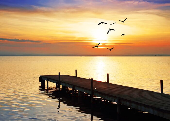 Tableau  Le soleil sur la mer