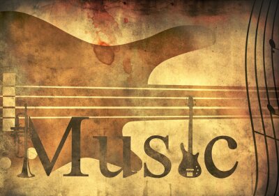 Légende musique vintage