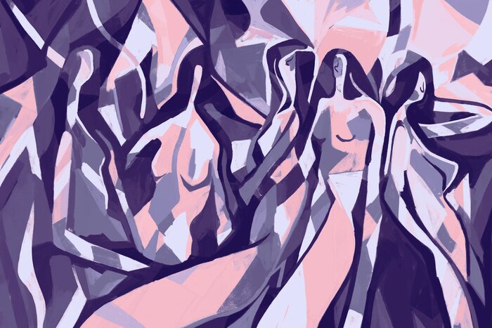 Tableau  Les femmes aux bains publics