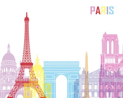 Les plus célèbres bâtiments de Paris en rendu graphique