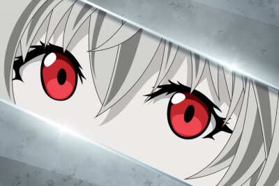 Les yeux d'un personnage d'anime