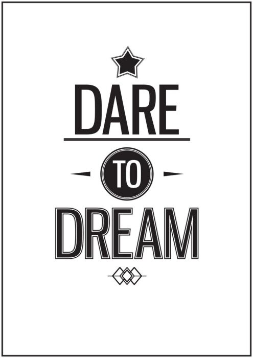 Tableau  Lettres noires et fond blanc