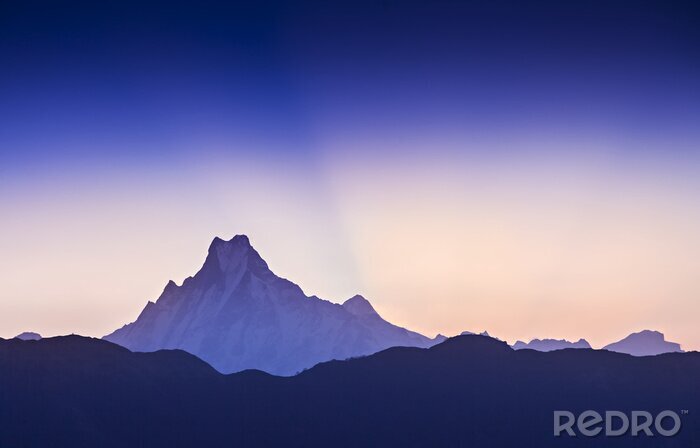 Tableau  Lever de soleil dans l'Himalaya