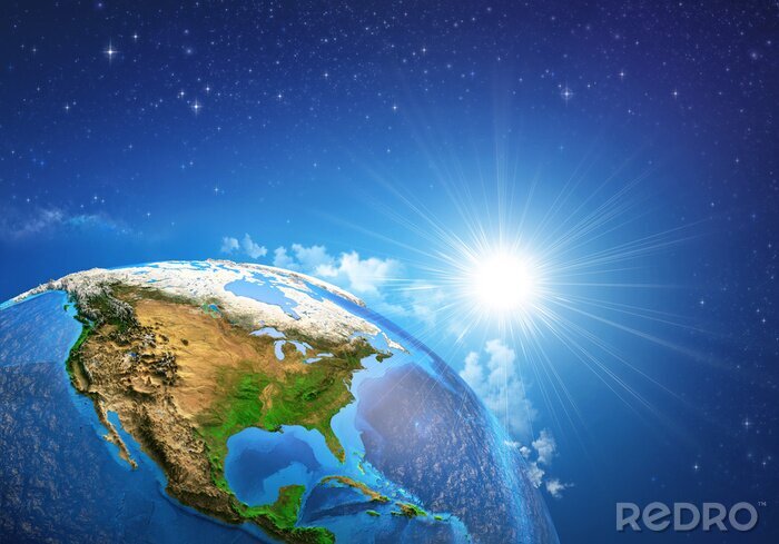 Tableau  Lever de soleil sur l'Amérique