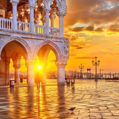 Tableau  Lever du soleil à Venise