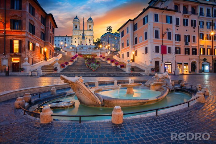 Tableau  Lever du soleil en Italie