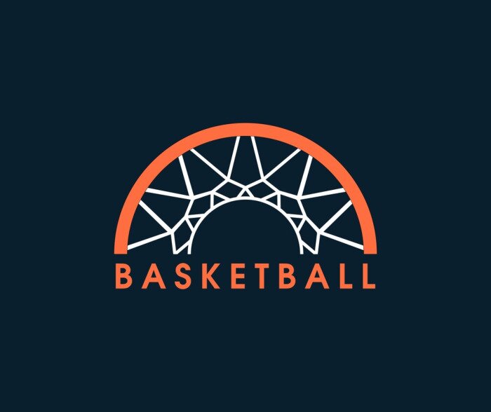 Tableau  logo de basket-ball de sport